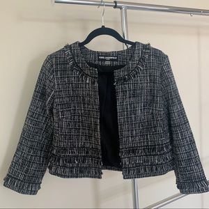 Karl Lagerfeld Cropped Suit Jacket